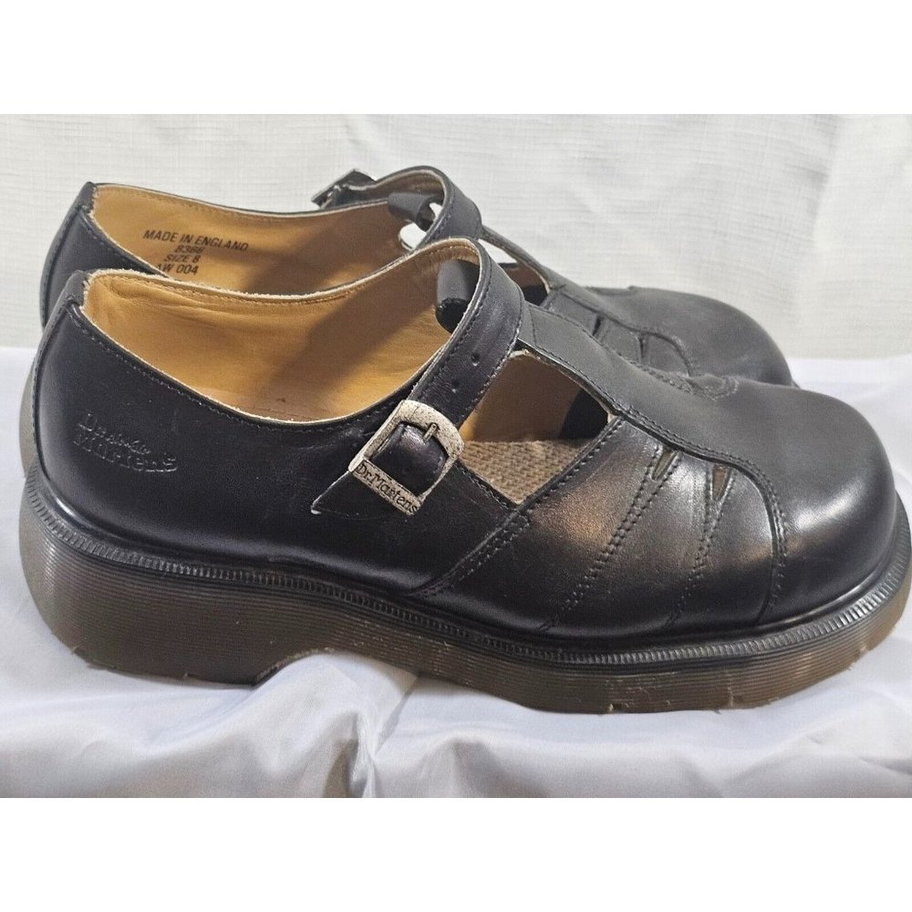 Vintage Y2K Dr Marten MIE Rare 8366 Chunky Platform Tstrap Mary Janes US 10 UK 8